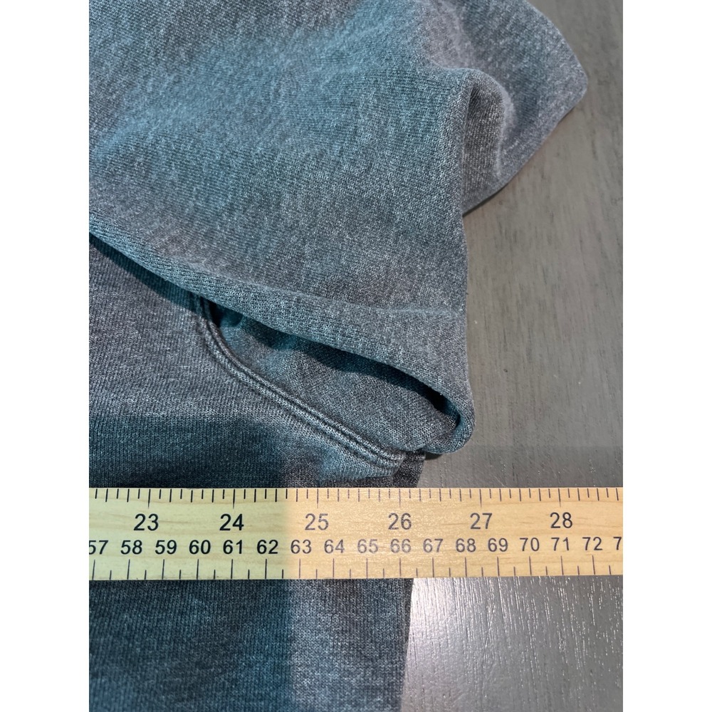 Carhartt Mens XL Charcoal Grey Neon Green Sleeve Logo‎ Hoodie Original Fit K288 - Picture 5 of 6